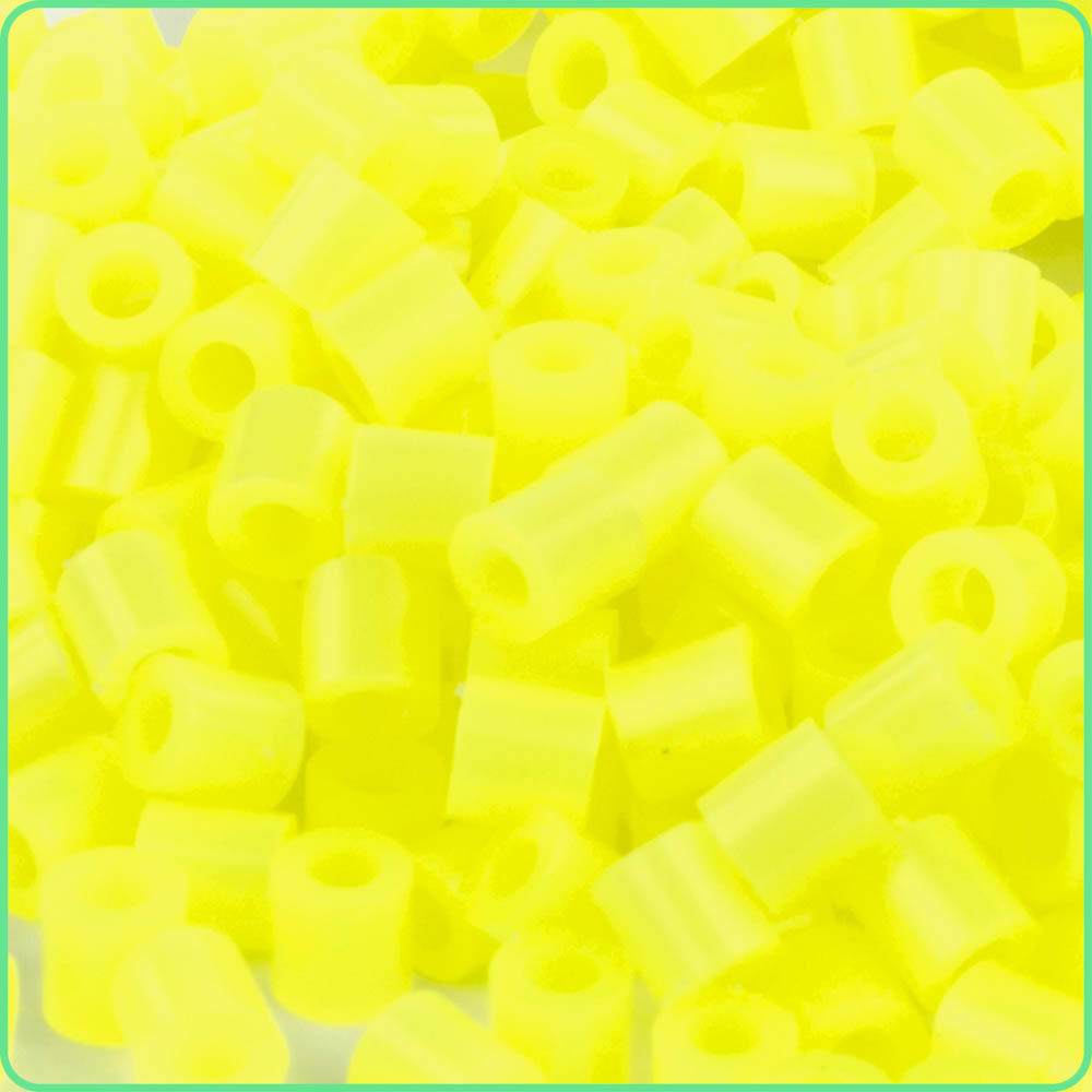 Translucent Neon Yellow Fuse Beads (5mm, 1000 Pack)