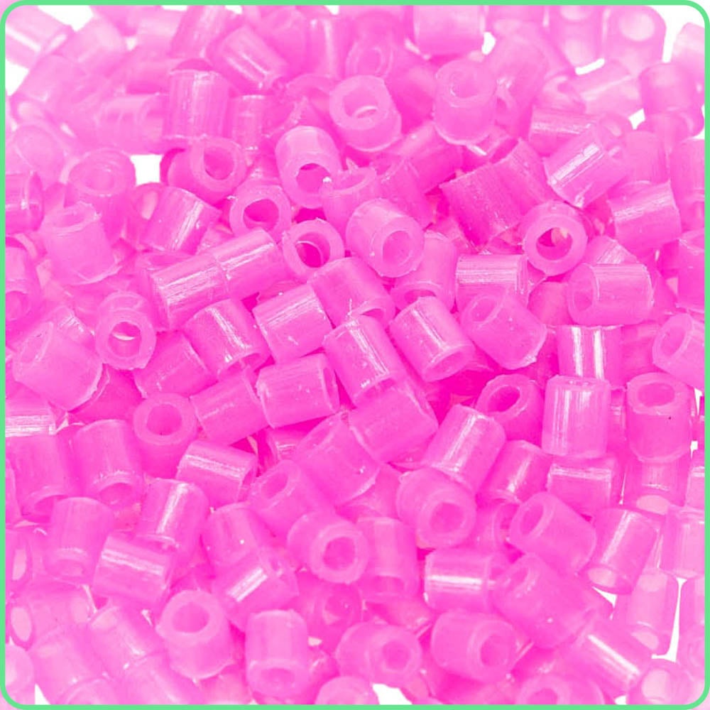 Pink Glow-in-the-Dark Fuse Beads (5mm, 1000 Pack)