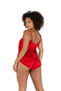 2PC Soft Satin Tulip Short Set