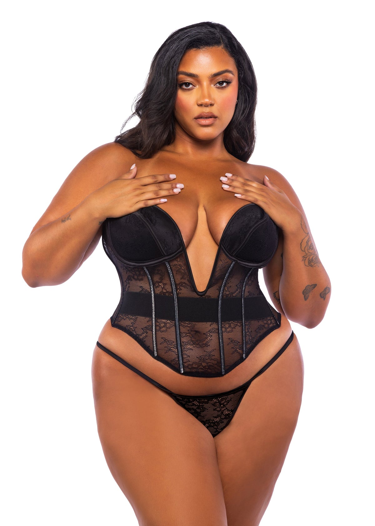 Chantilly Lace 2-Piece Corset Set
