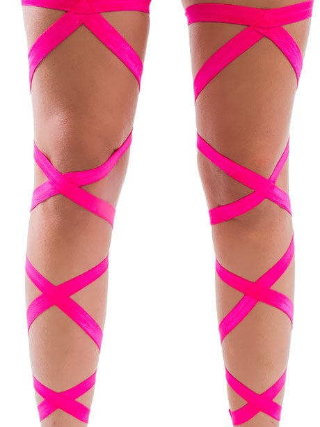 Hot Pink Leg Wraps