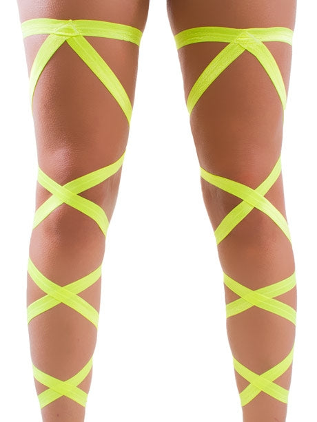 Neon Yellow Leg Wraps
