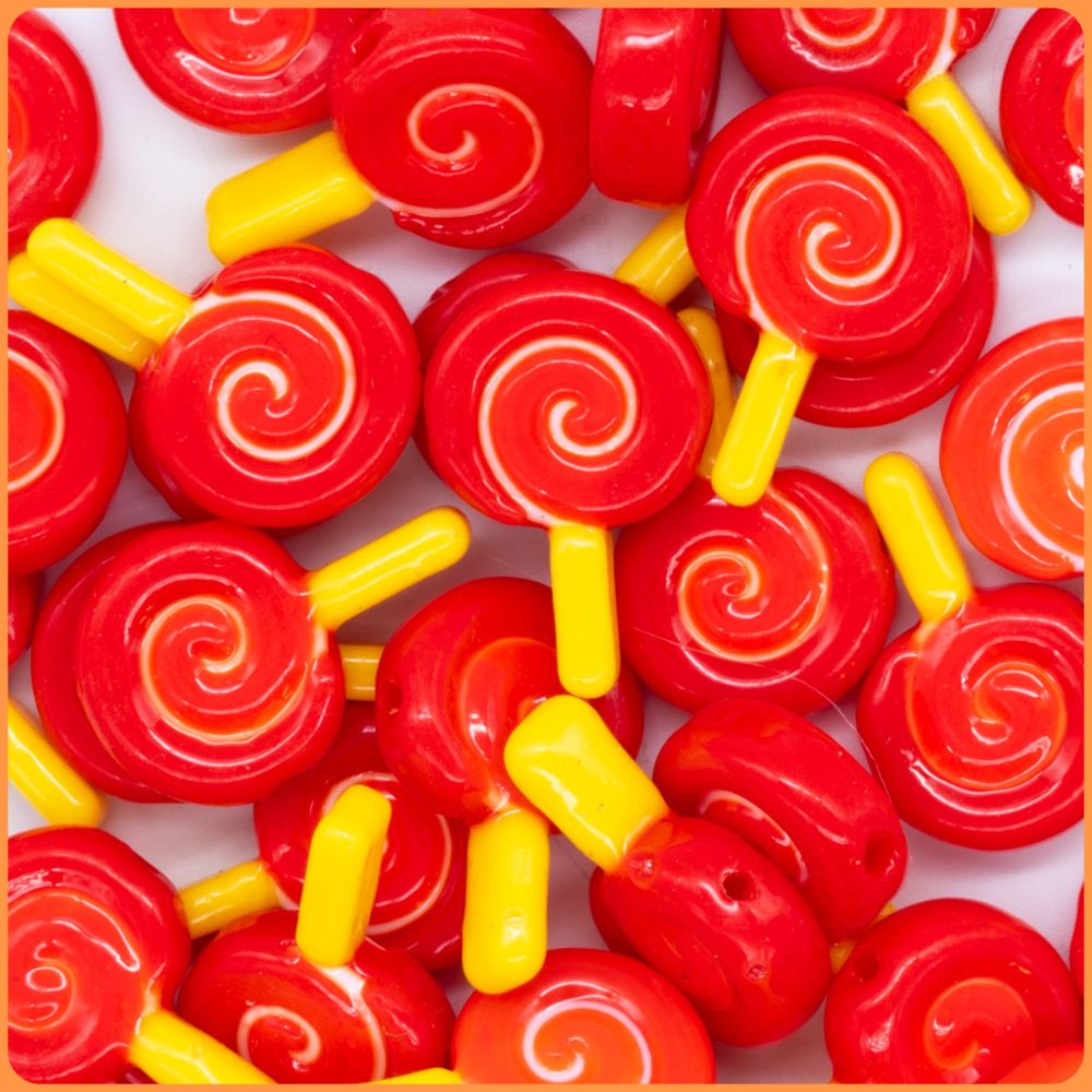 Lollipop Kandi Bead