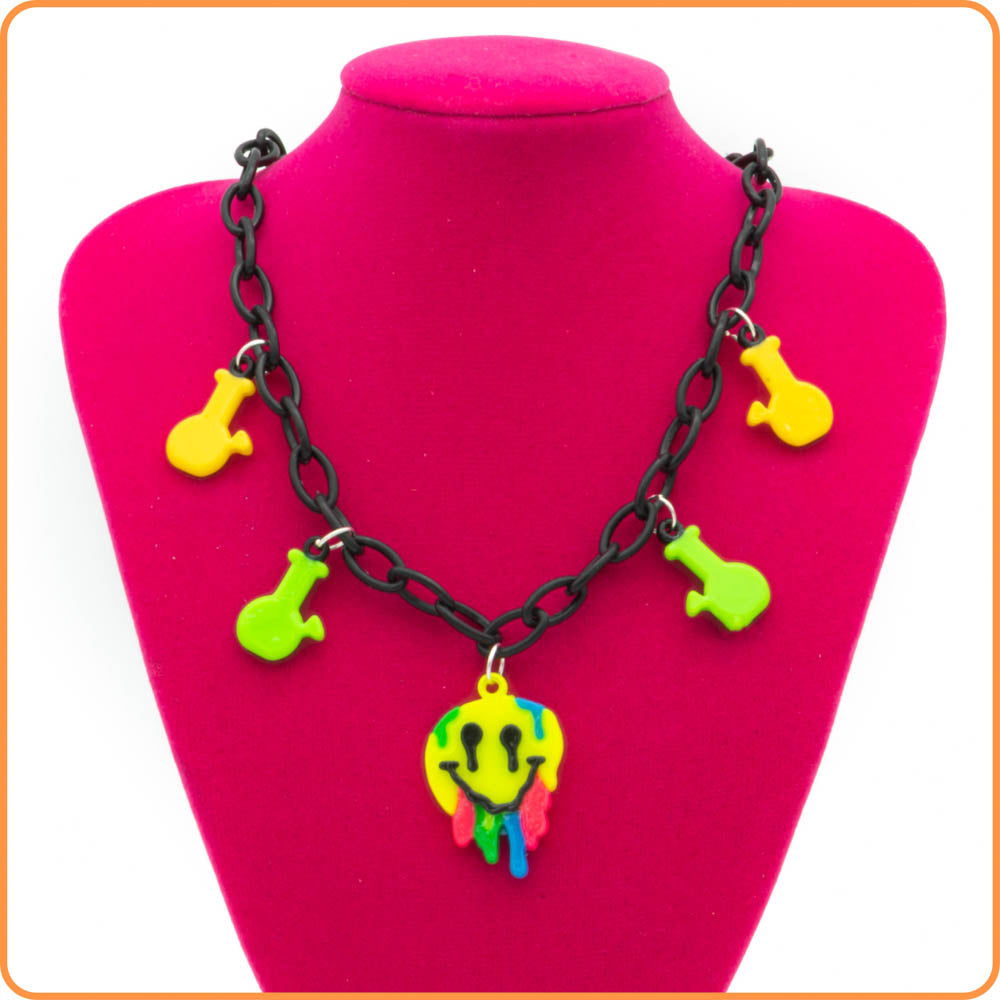 Trippy Stoner Kandi Necklace