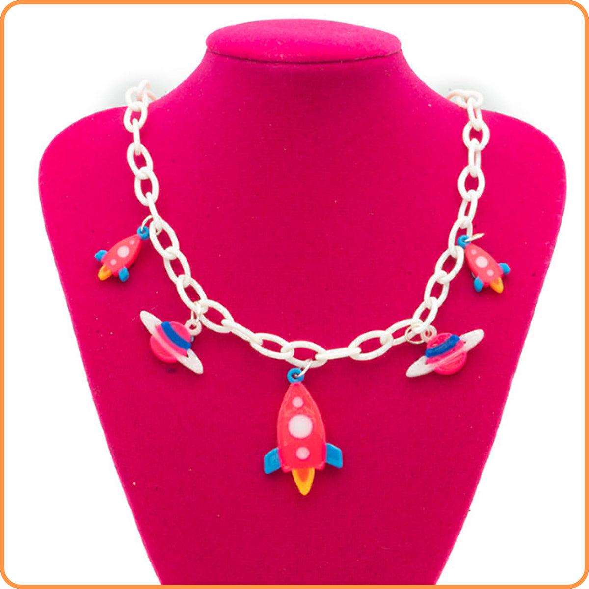Neon Space Vibes Kandi Necklace