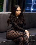 2pc Sheer Bunny Bodysuit