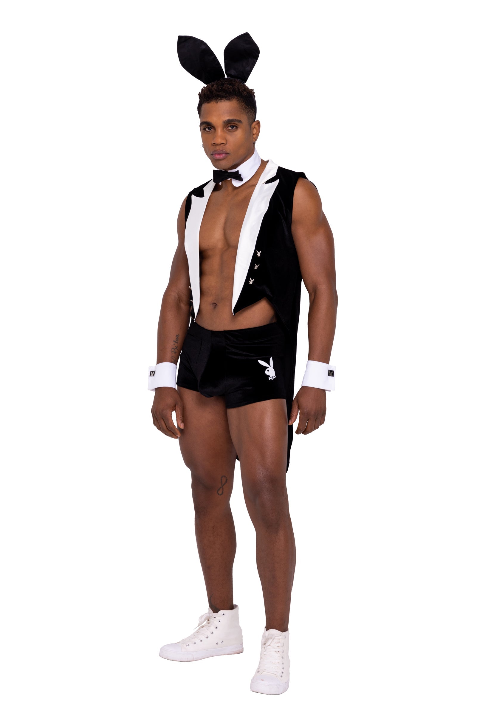 Men's Tuxedo Bunny 8-Piece Costume