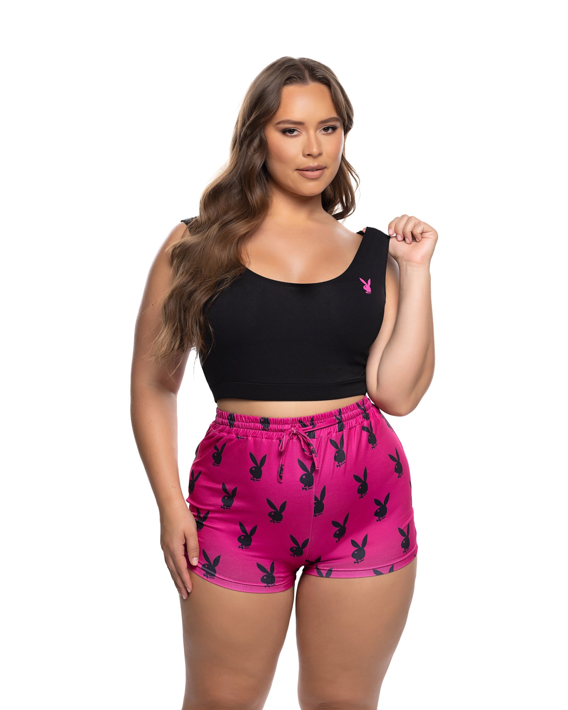 Pink/Black Playboy Slumber Bunny for rave looks