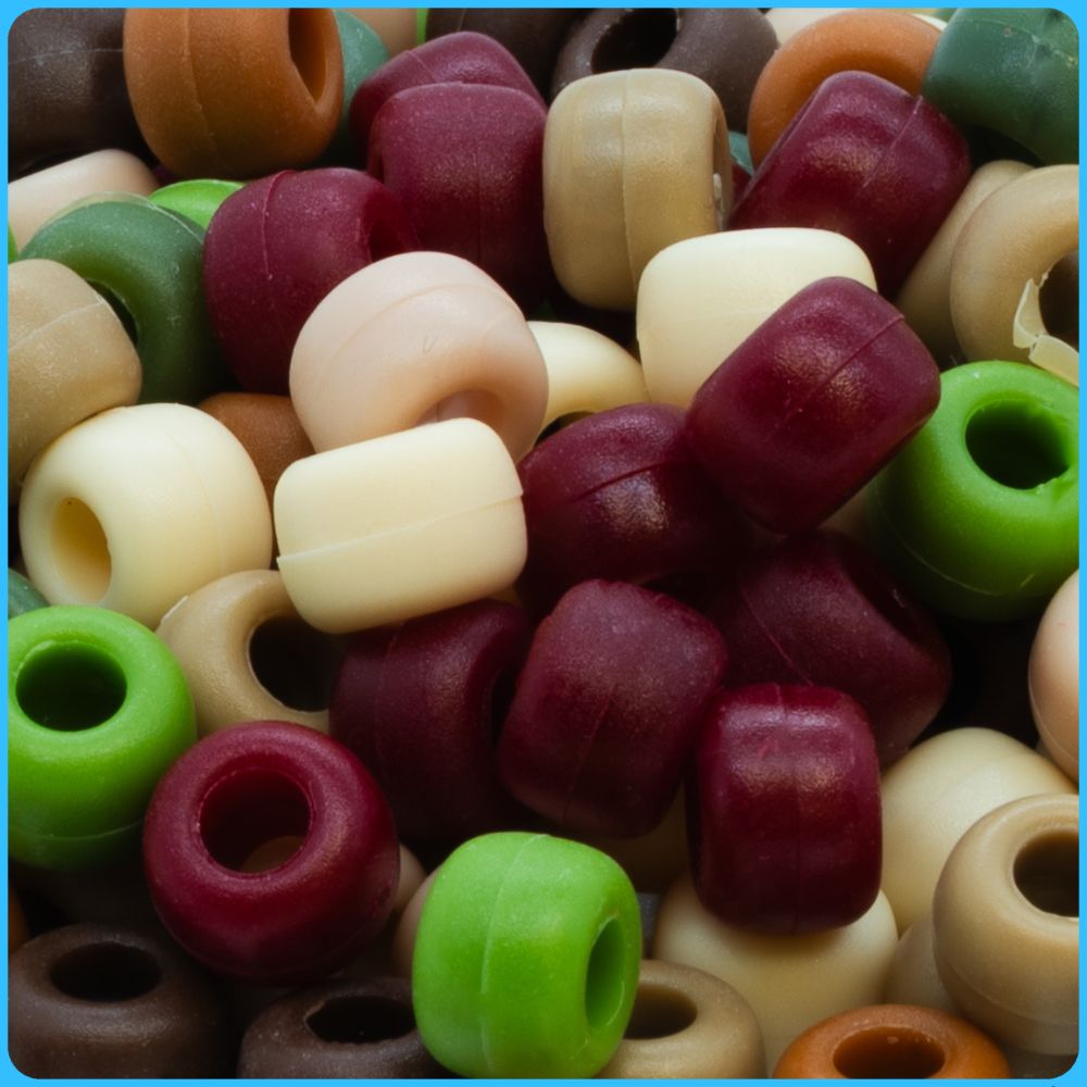 Camo Pony Beads (9mm, 300 Pack)