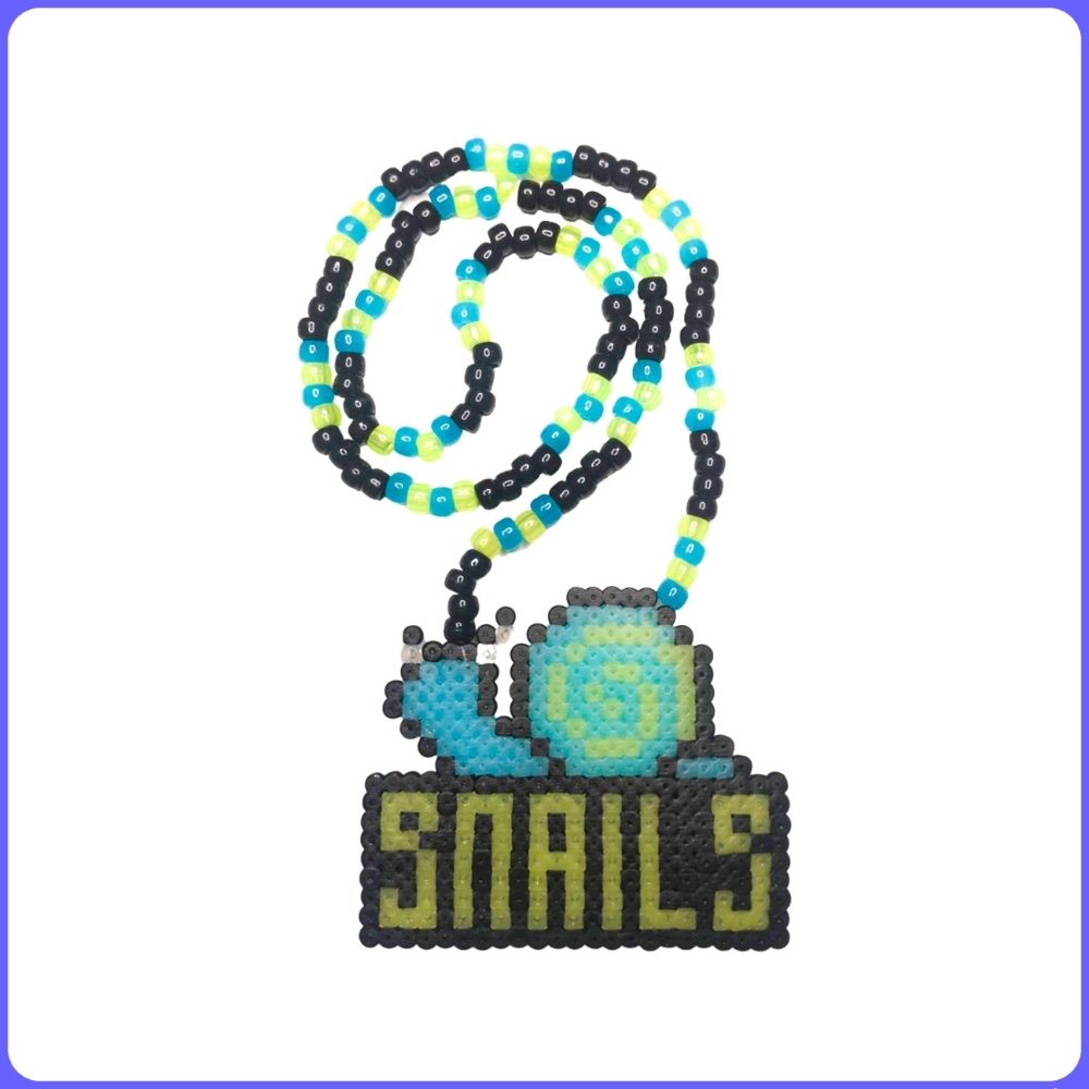 SNAILS Glow Perler Necklace (Medium)