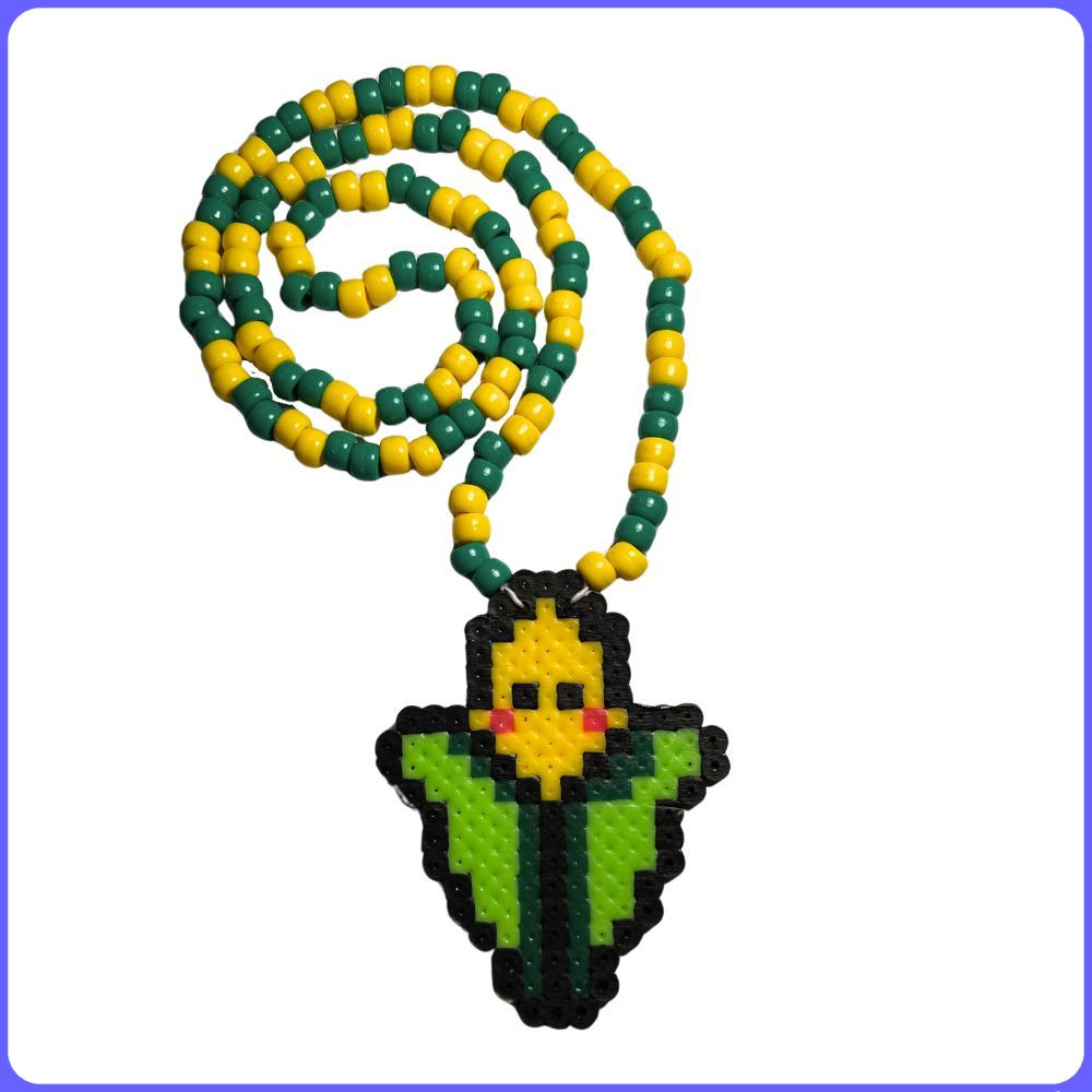 Corn Perler Necklace (Small)