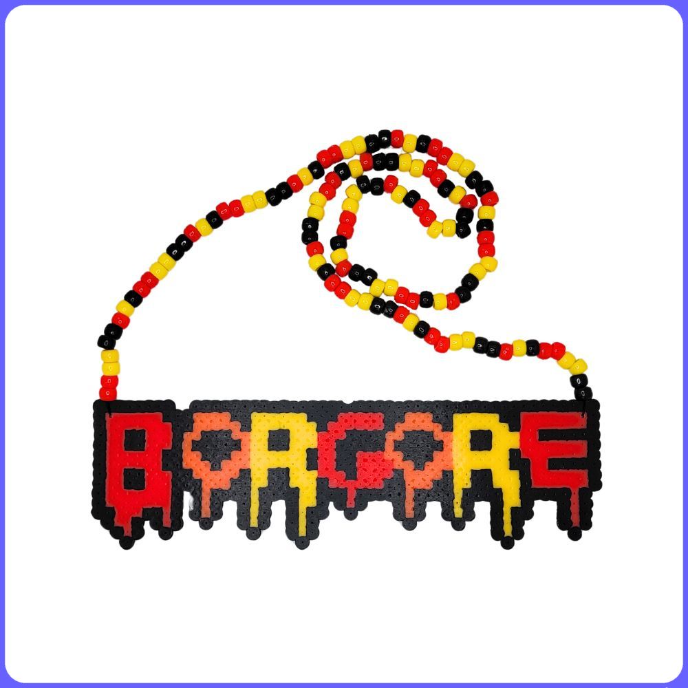 Melting Borgore Perler Necklace (Large)