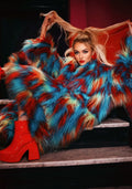 Unisex Faux Fur Mid-Length Coat