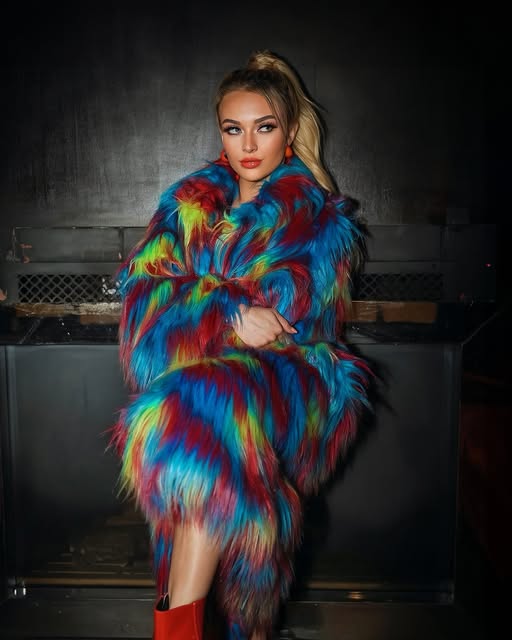 Unisex Faux Fur Mid-Length Coat