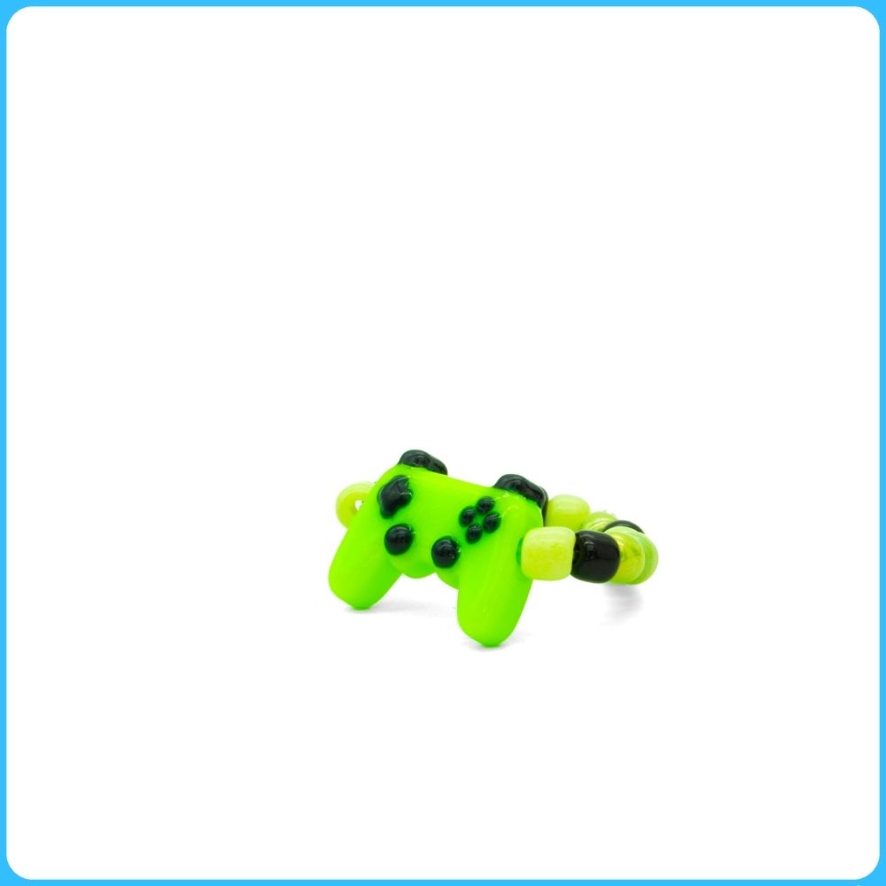 Green Classic Controller Kandi Ring