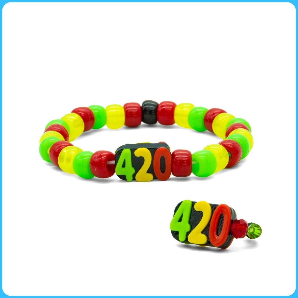 420 Kandi Ring & Bracelet Set (2 Pack)