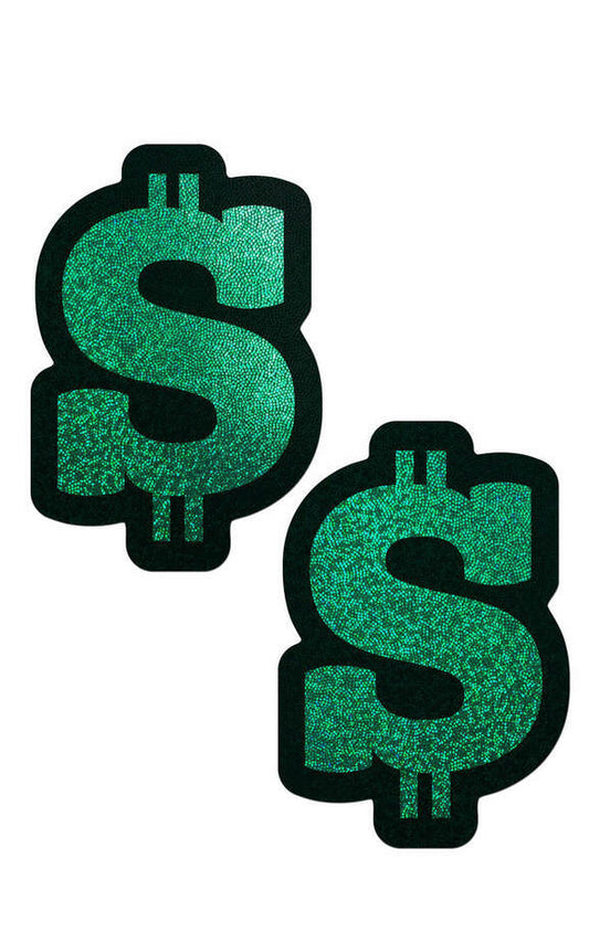 Pastease: Green Glitter Dollar Sign Pasties