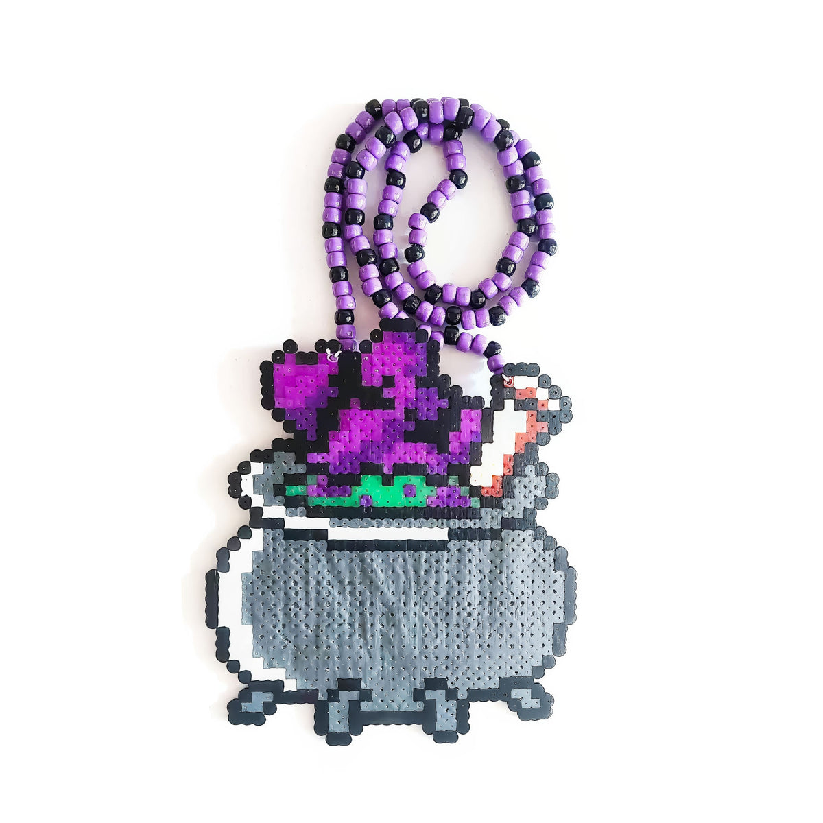 Cauldron Perler Necklace (Medium)