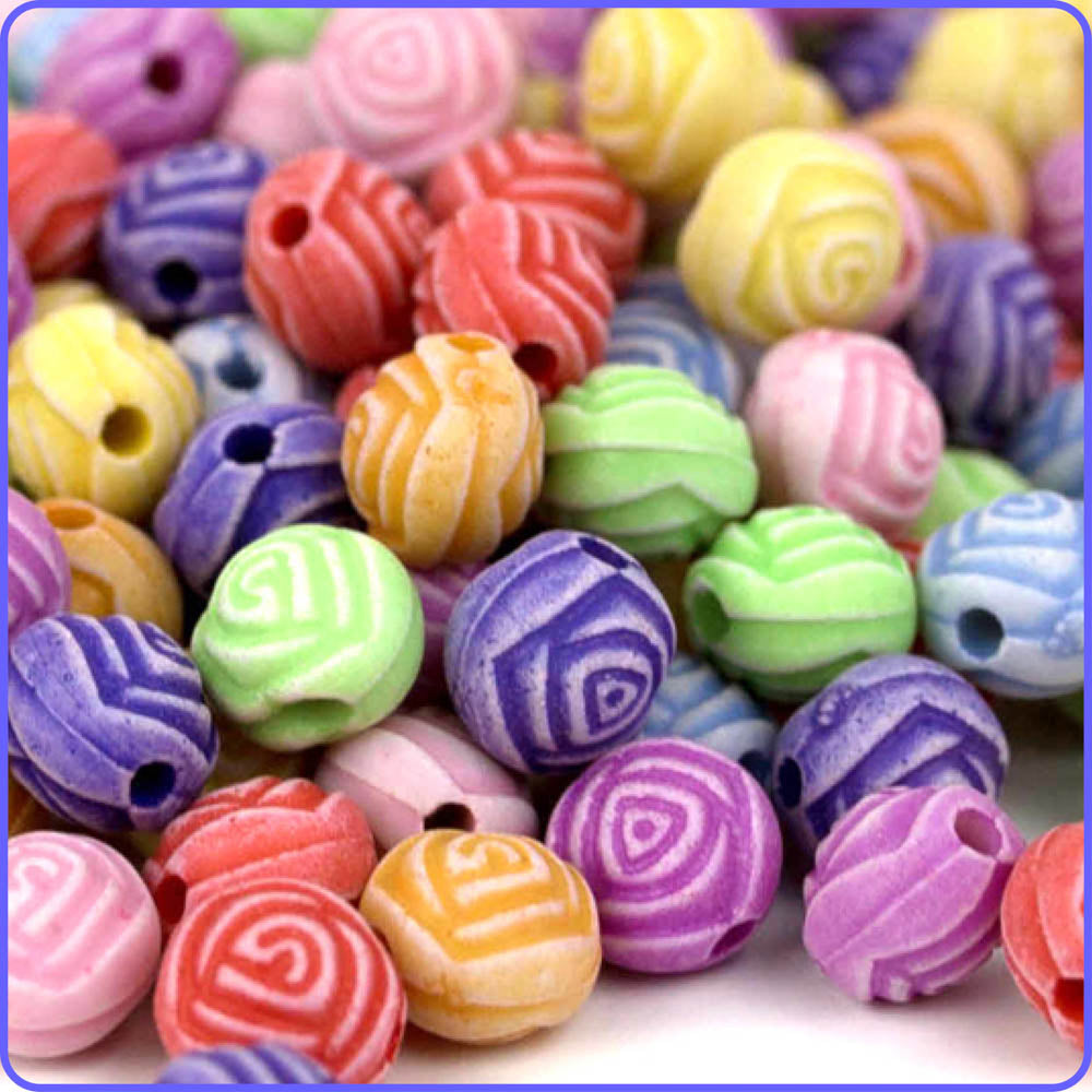Pastel Rose Beads (150 Pack)