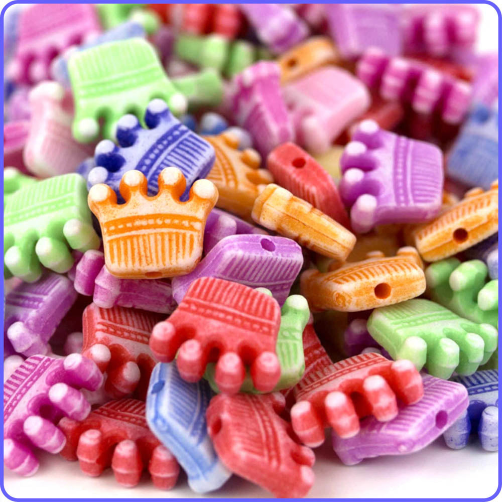 Pastel Crown Beads (150 Pack)