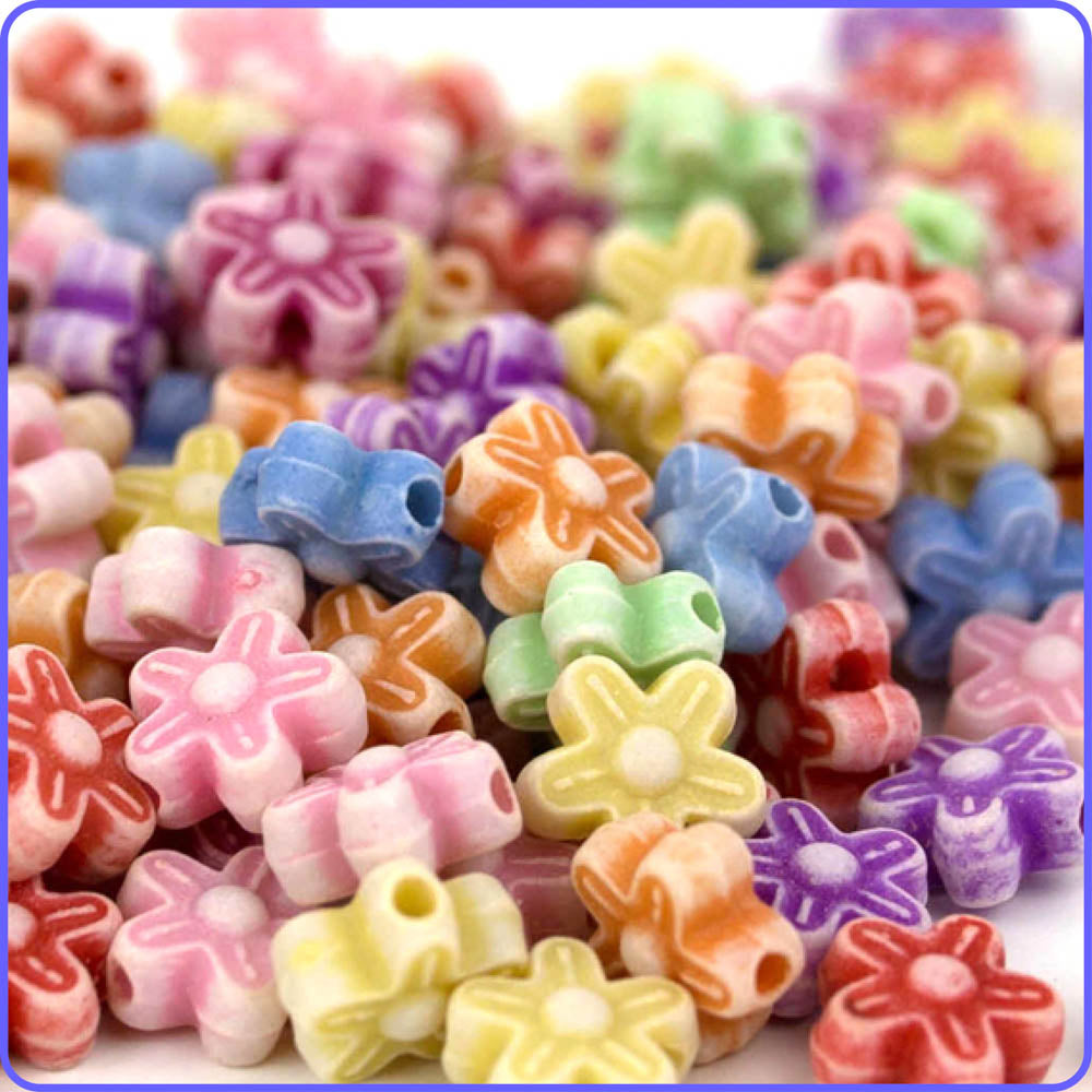 Pastel Daisy Beads (150 Pack)