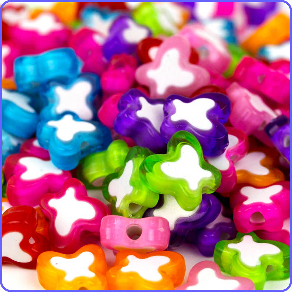 Electric Butterfly Beads (125 Pack)