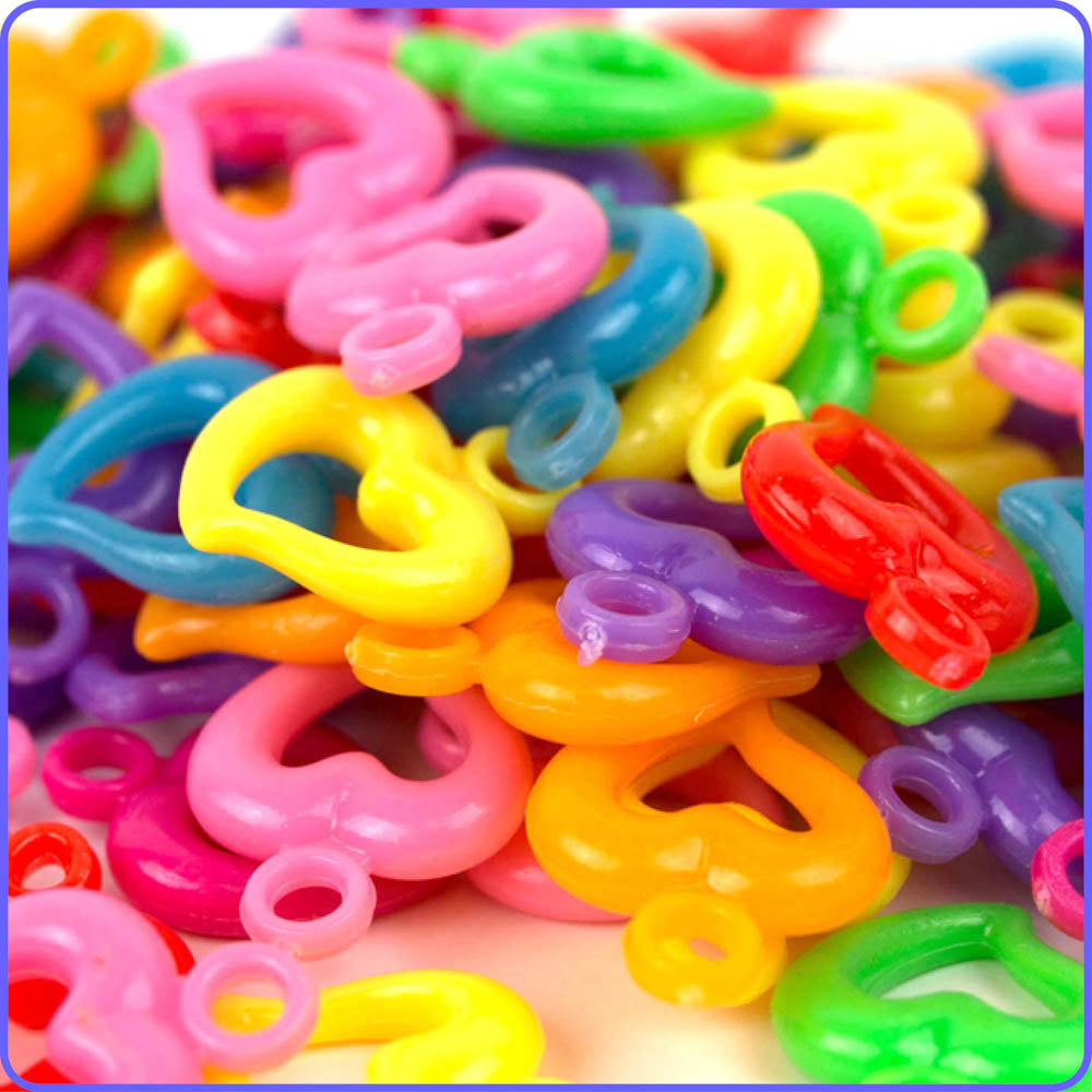 Assorted Heart Charms (50 Pack)