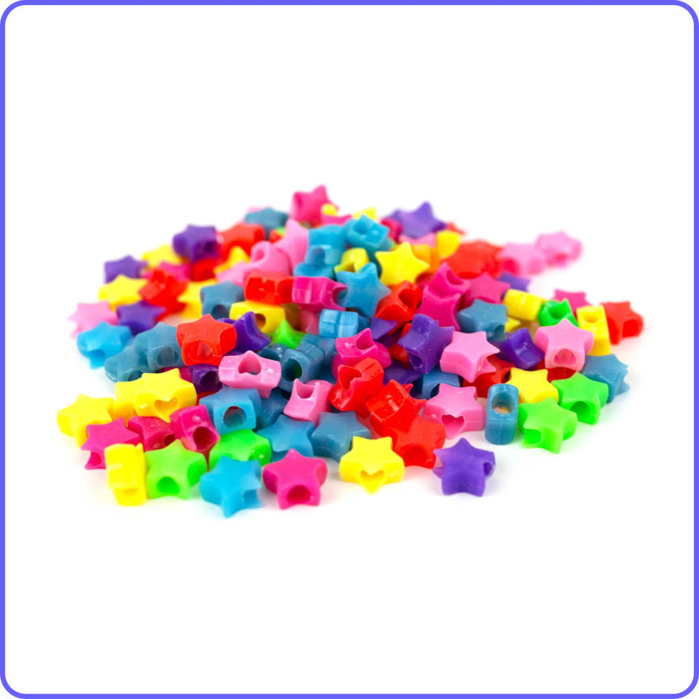 Multicolor Star Beads (75 Pack)