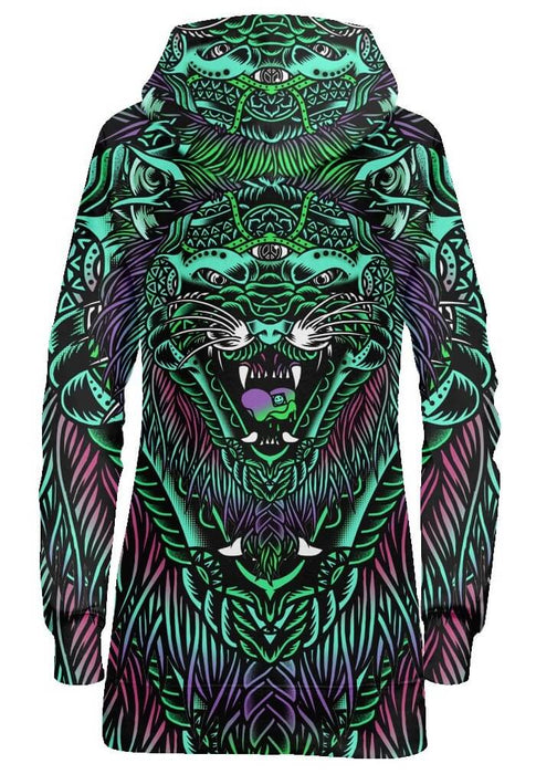 Acid Tiger Hoodie Dress