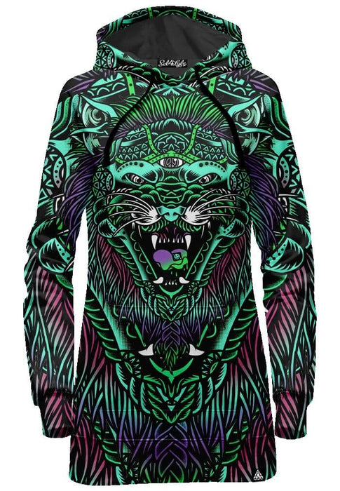 Acid Tiger Hoodie Dress