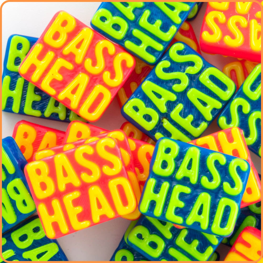 Bass Head Kandi Bead
