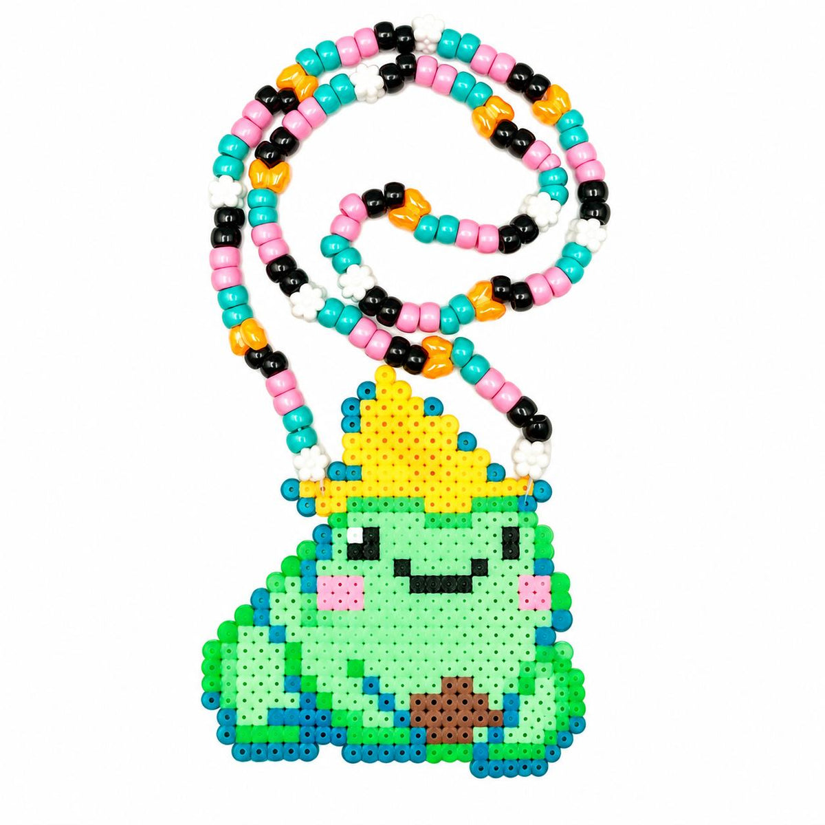 Magic Frog Perler Necklace (Medium)