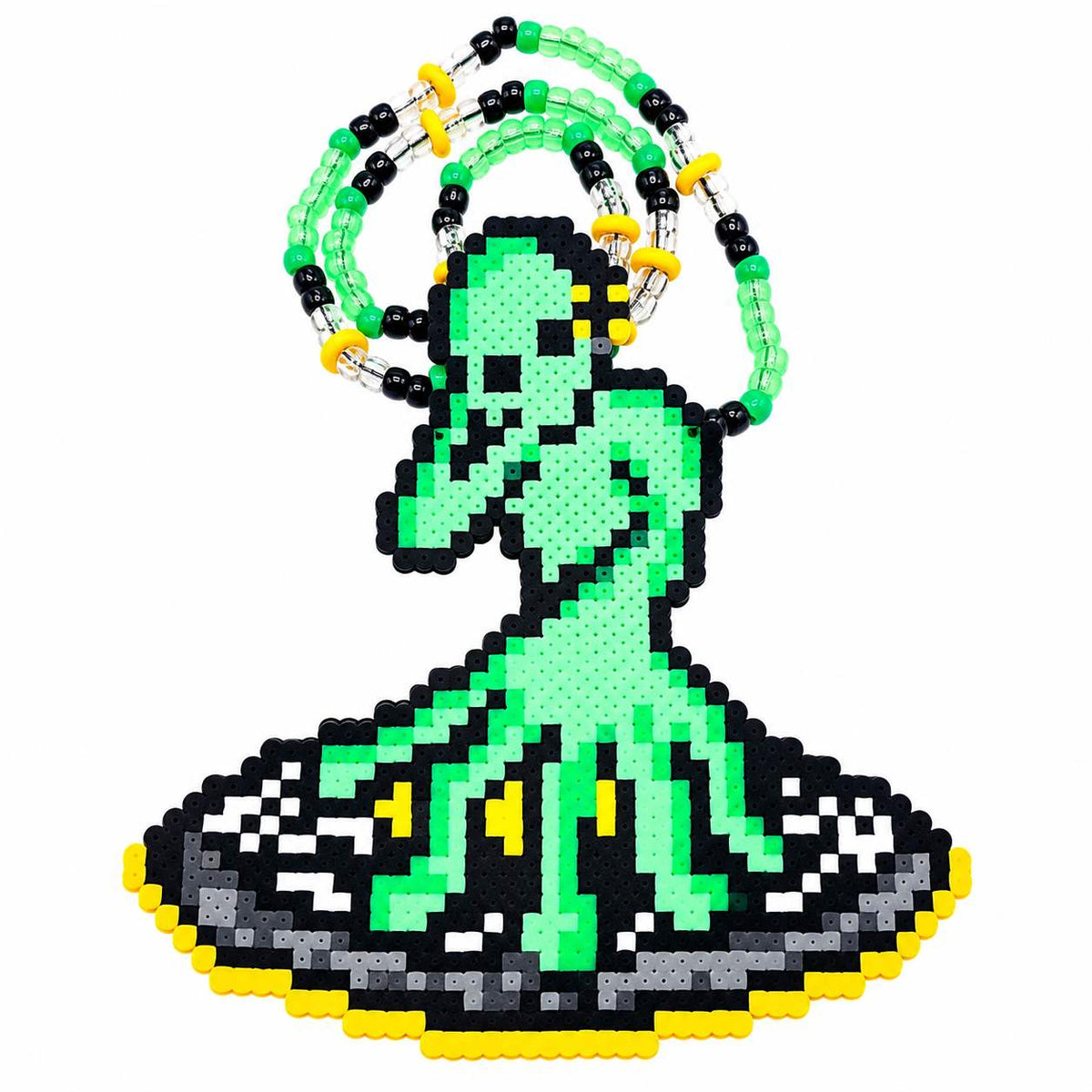 Alien DJ Perler Necklace (XL)