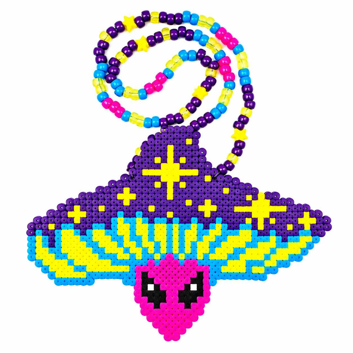 Alien Mushroom Perler Necklace (XL)