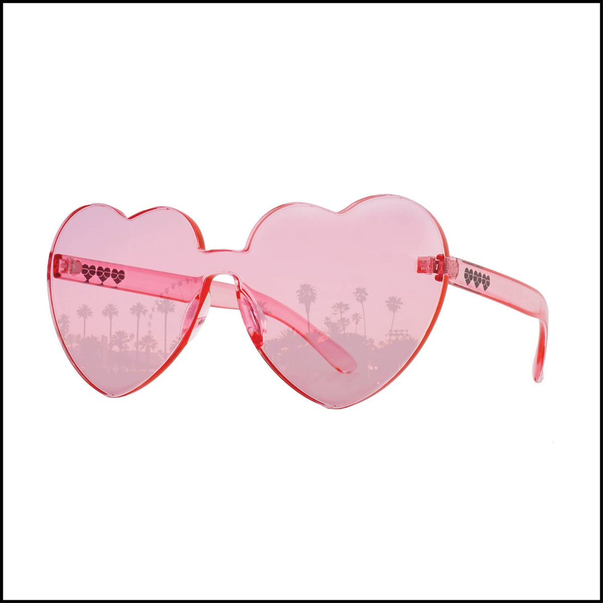 Heart Color Therapy Festival Sunglasses