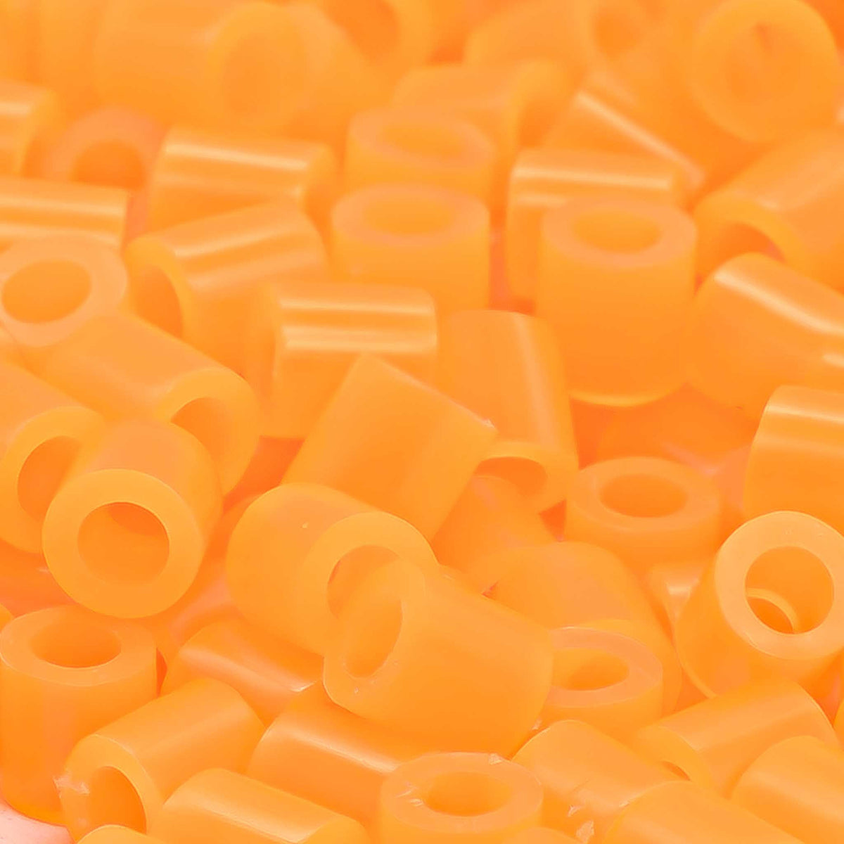 Translucent Neon Orange Fuse Beads (5mm, 1000 Pack)