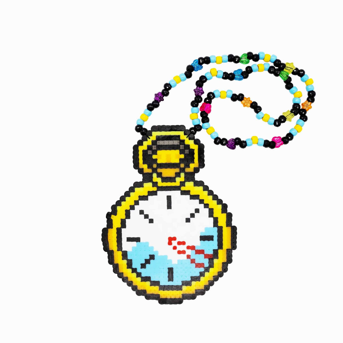 Beyond Pocket Watch Perler Necklace (Medium)