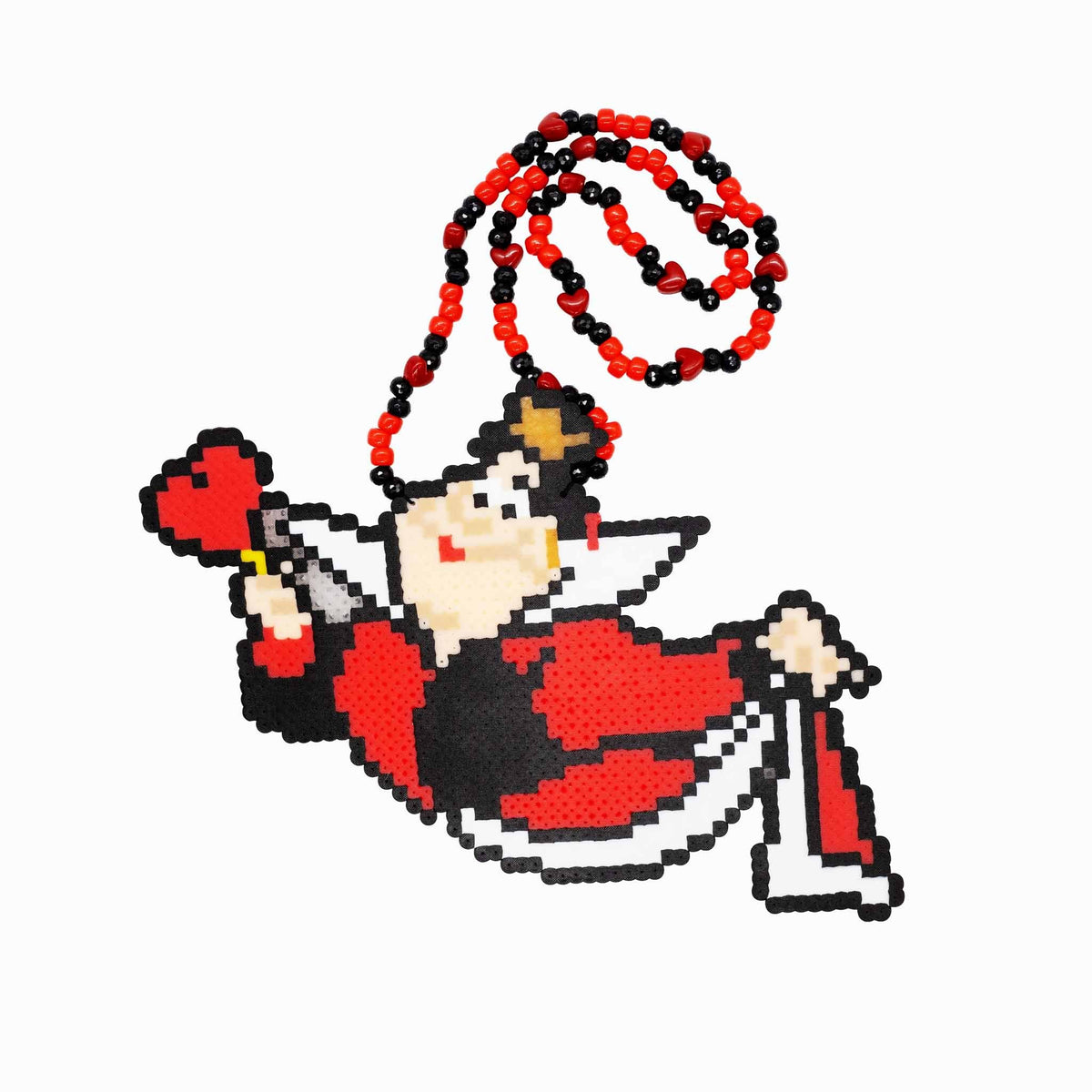 Beyond Queen of Hearts Perler Necklace (XL)