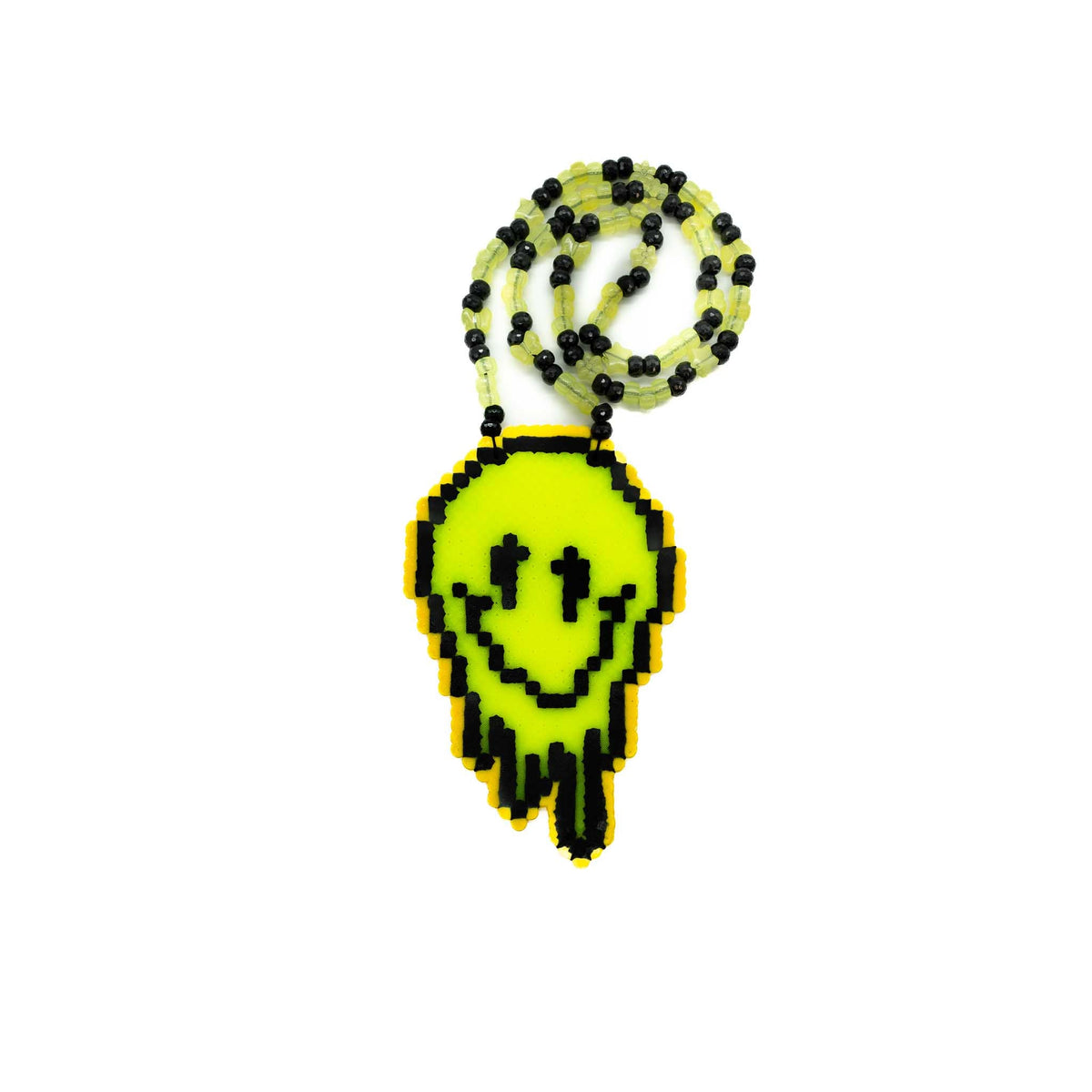 EDC Drippy Smiley Perler Necklace (Medium)