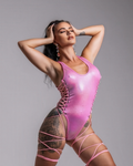 Lace Leg Wrap Bodysuit