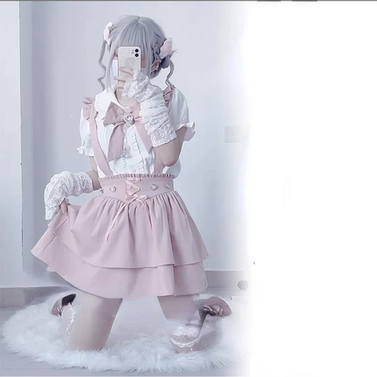 Sweet Fairy Kei Ribbon Blouse