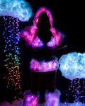 Light-Up Faux Fur Wrap Top