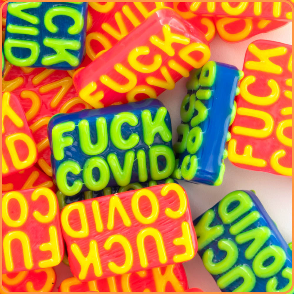 Fuck Covid Kandi Bead