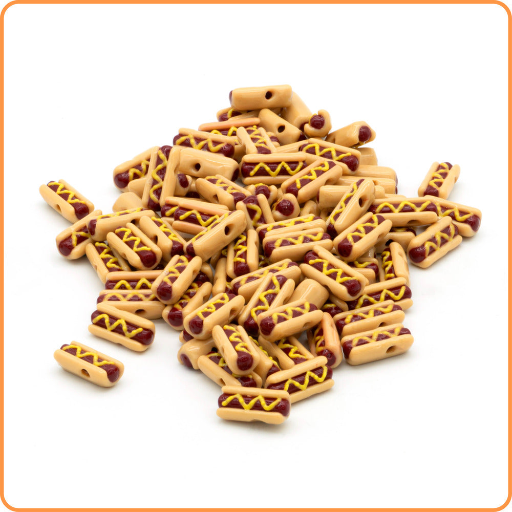 Hot Dog Kandi Bead