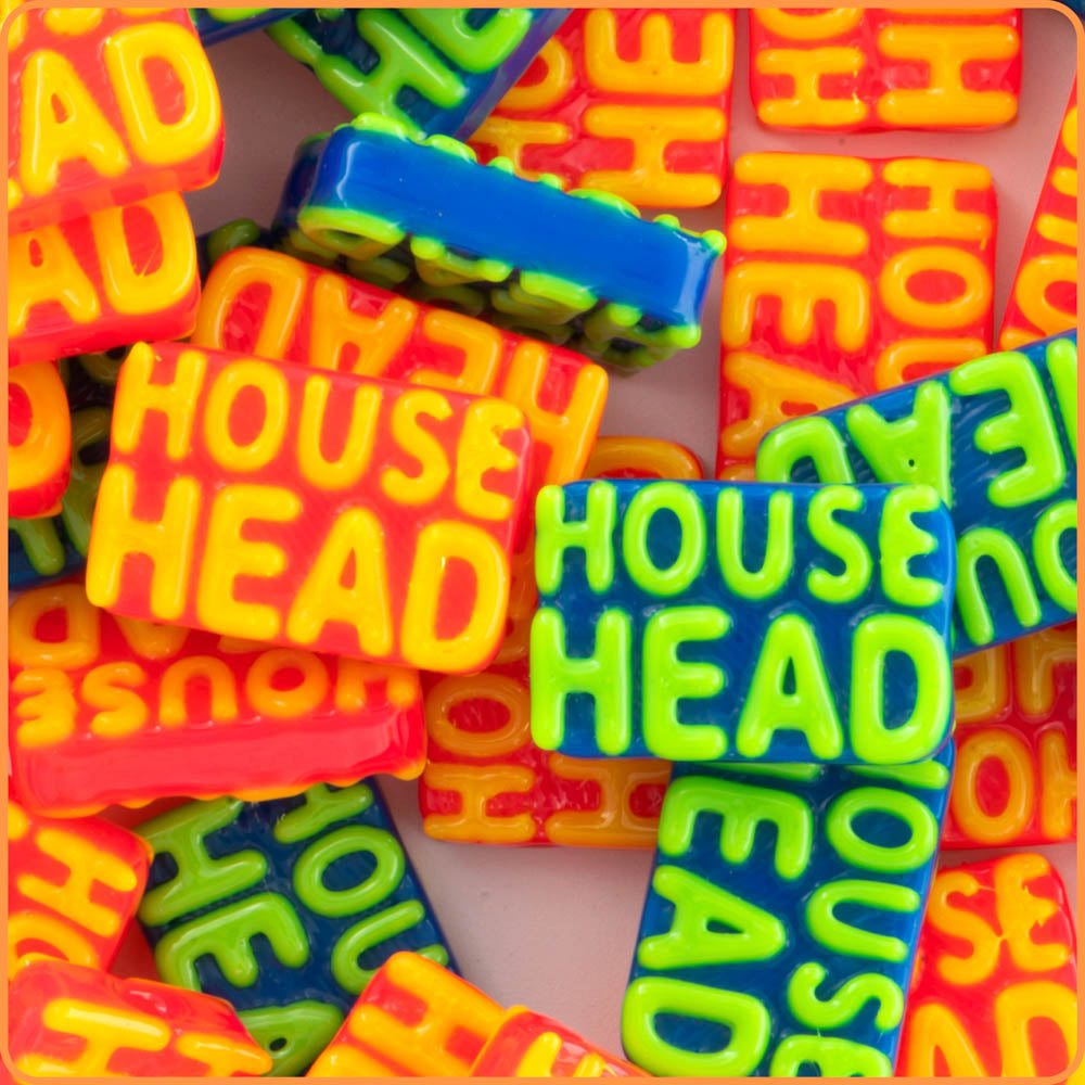 House Head Kandi Bead