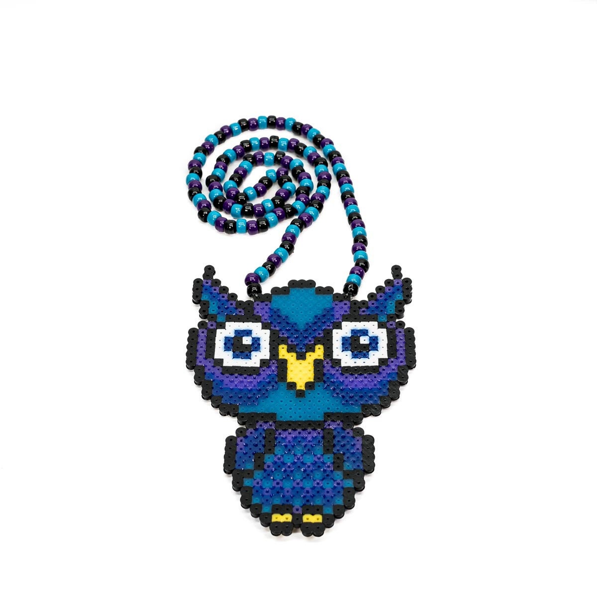 Mystical EDC Owl Perler Necklace (Medium)