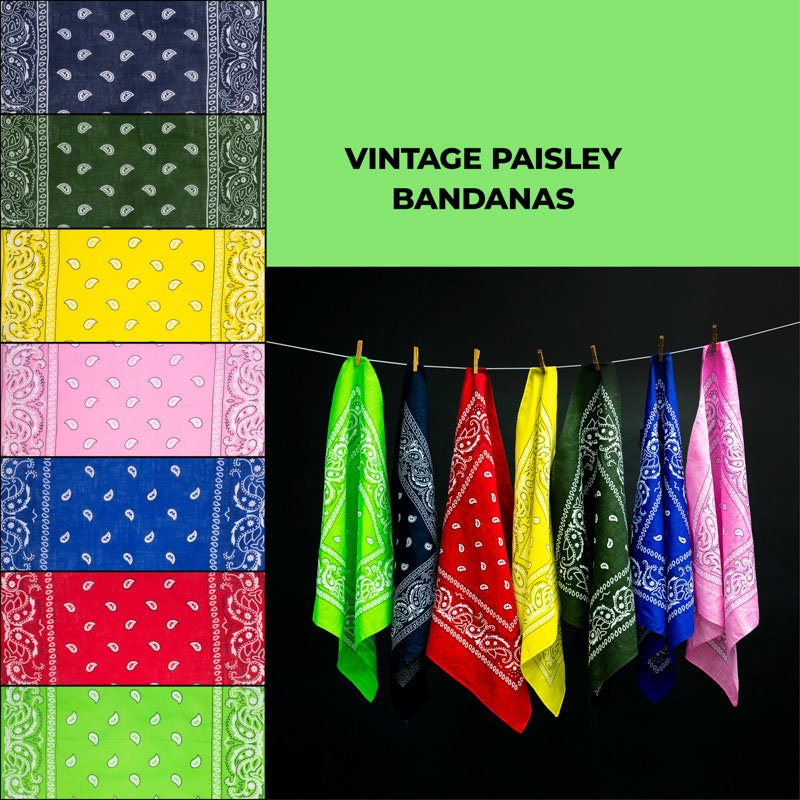 Vintage Paisley Bandana