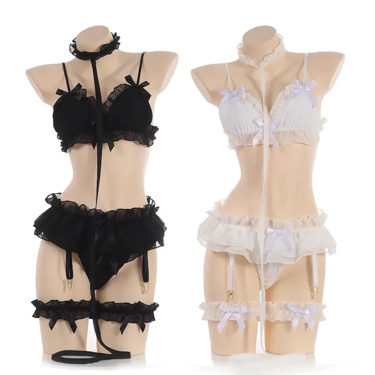 Lace Ruffle Maid Lingerie Set