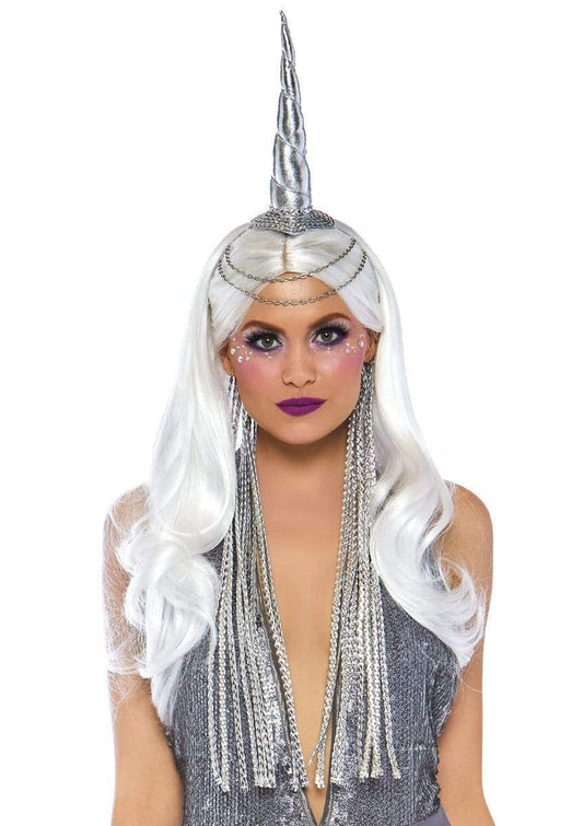 Celestial Unicorn Headband with Chain Accent