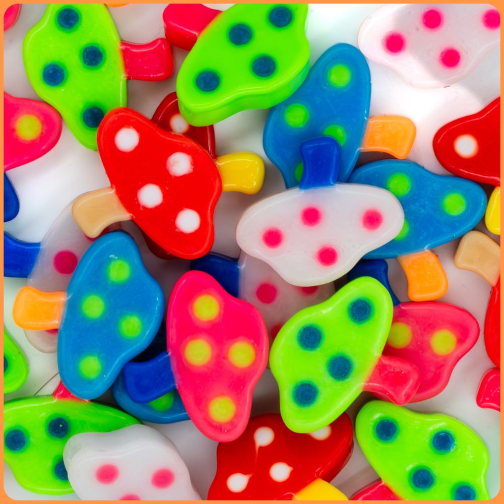 Mushroom Kandi Bead